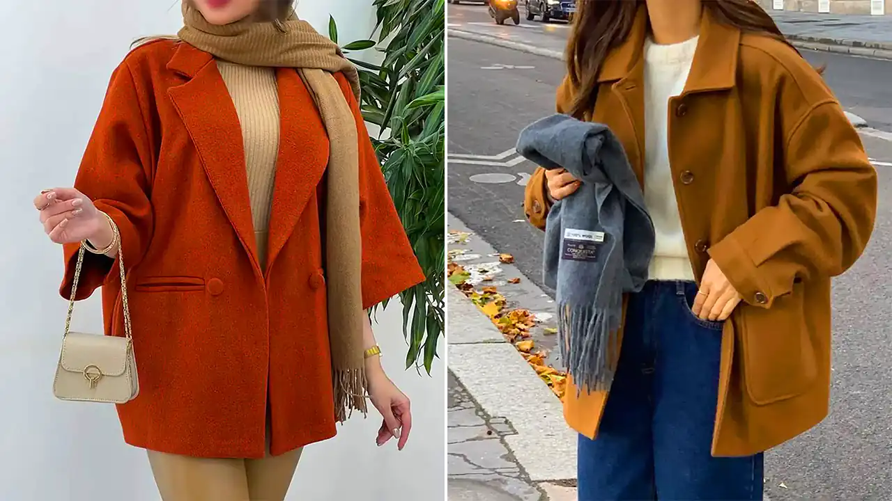پالتو فوتر کوتاه آستردار؛ ۱۵ مدل تازه جذاب مخصوص استایل روزمره زمستان