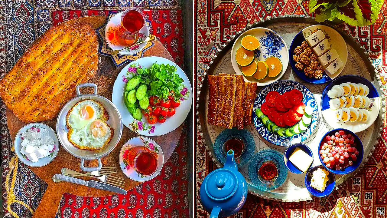 سرو صبحانه ایرانی؛ ۱۵ ایده آرامش‌بخش برای چیدمان سفره‌ای ساده و پرانرژی صبحگاهی