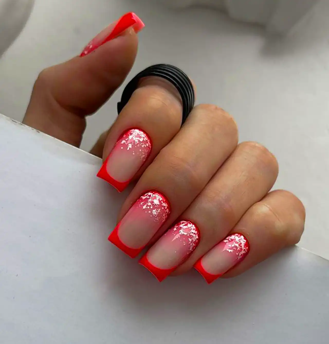 کاشت ناخن مربعی بلند