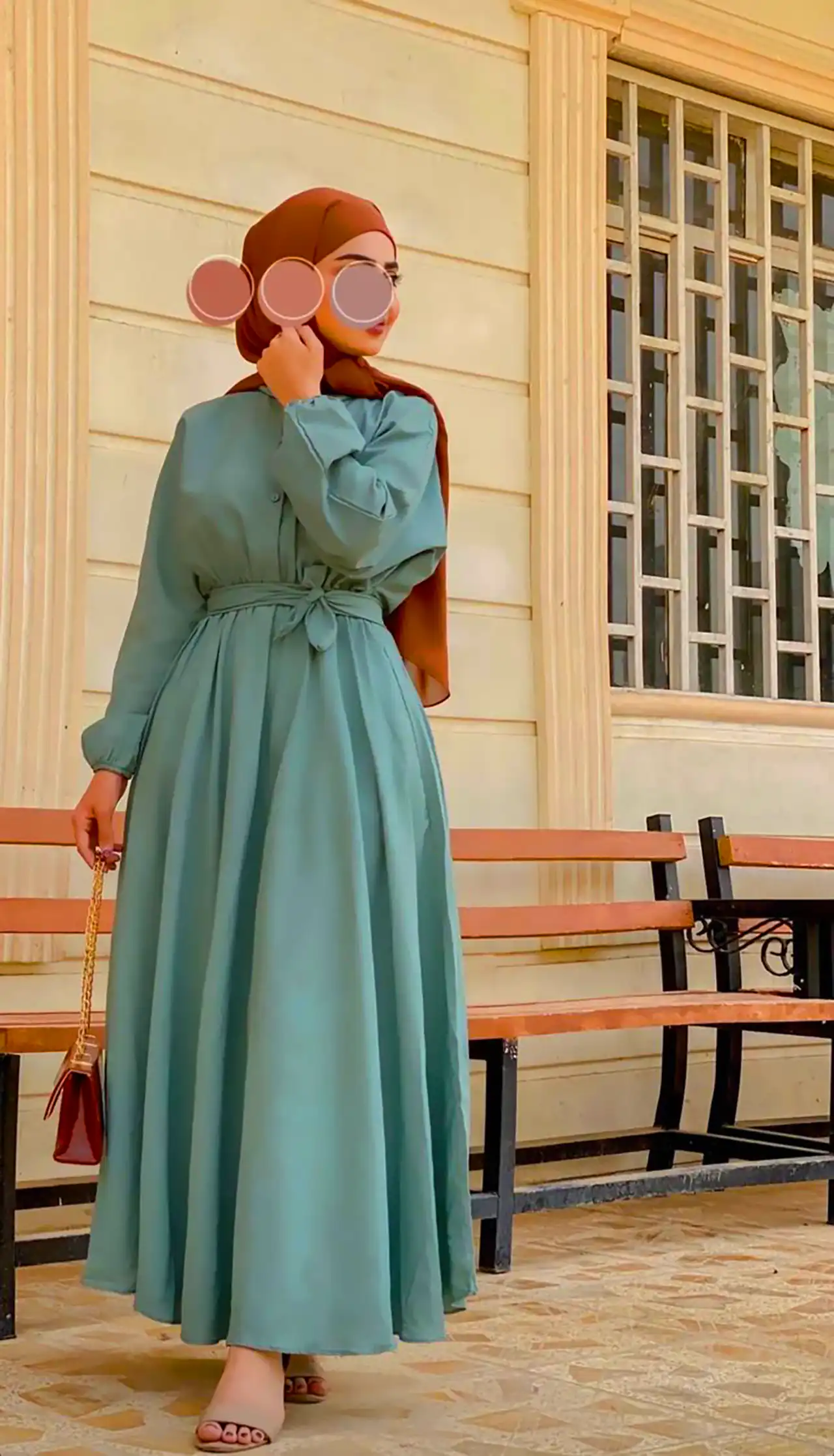 پیراهن بلند و محجبه زنانه