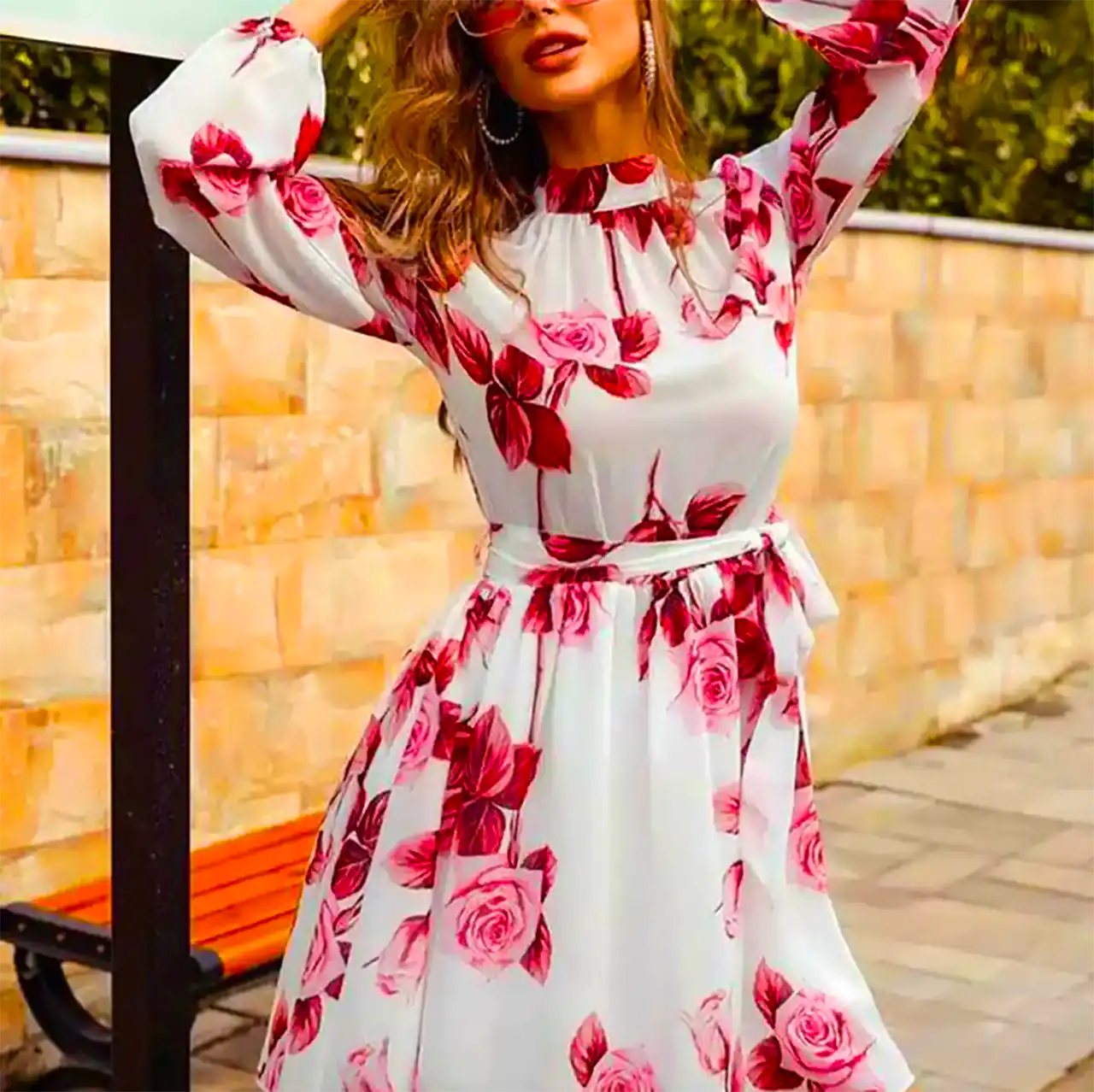 پیراهن قد زانو زنانه