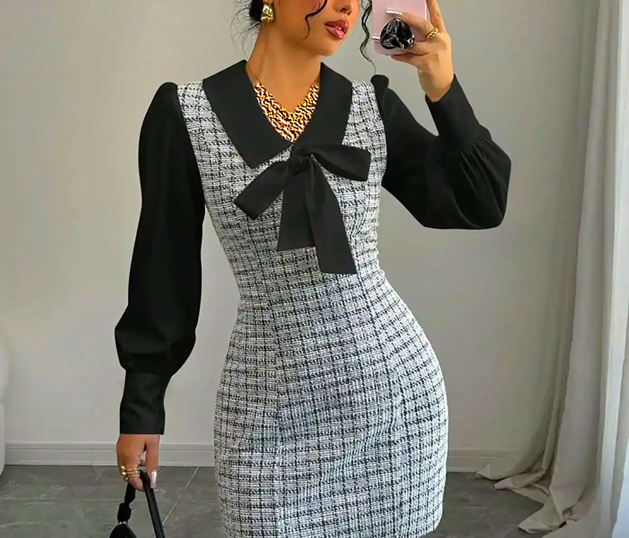پیراهن قد زانو زنانه