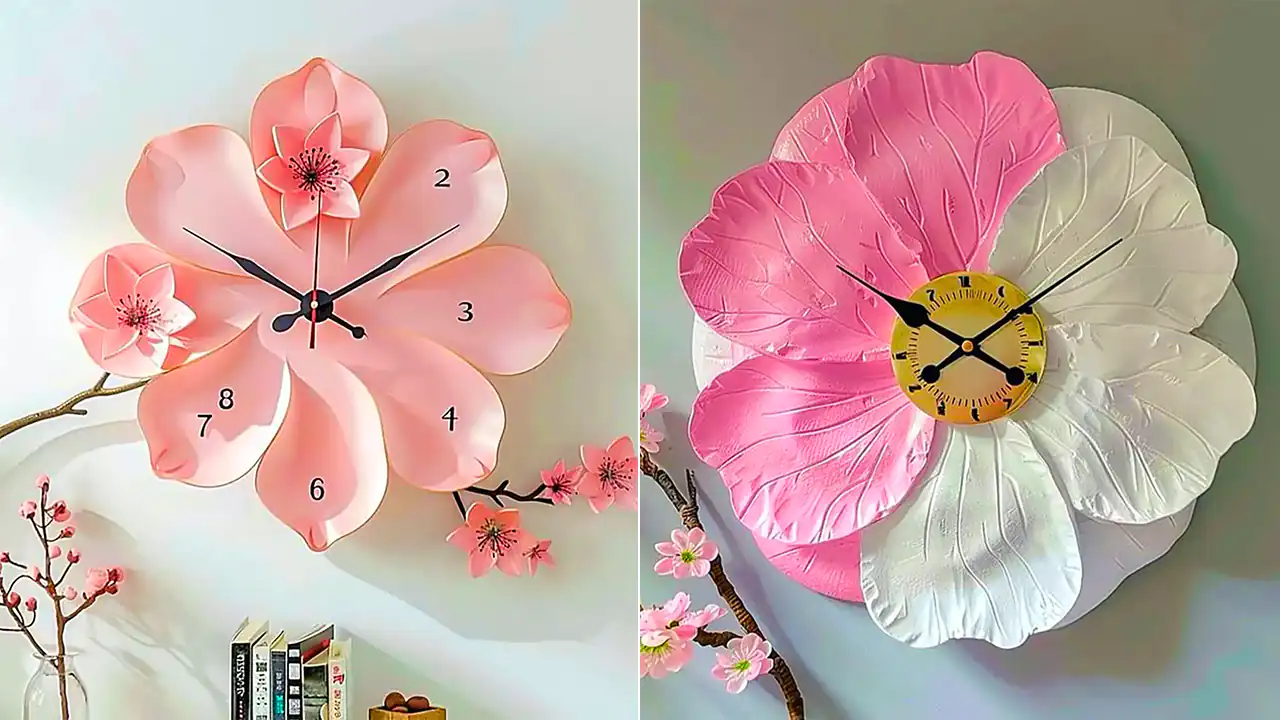 ساعت دیواری طرح گل؛ ۱۵ عکس جذاب برای تغییر فضای دلنشین خانه شما