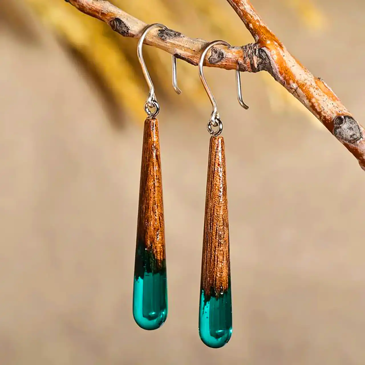 گوشواره چوبی شیک