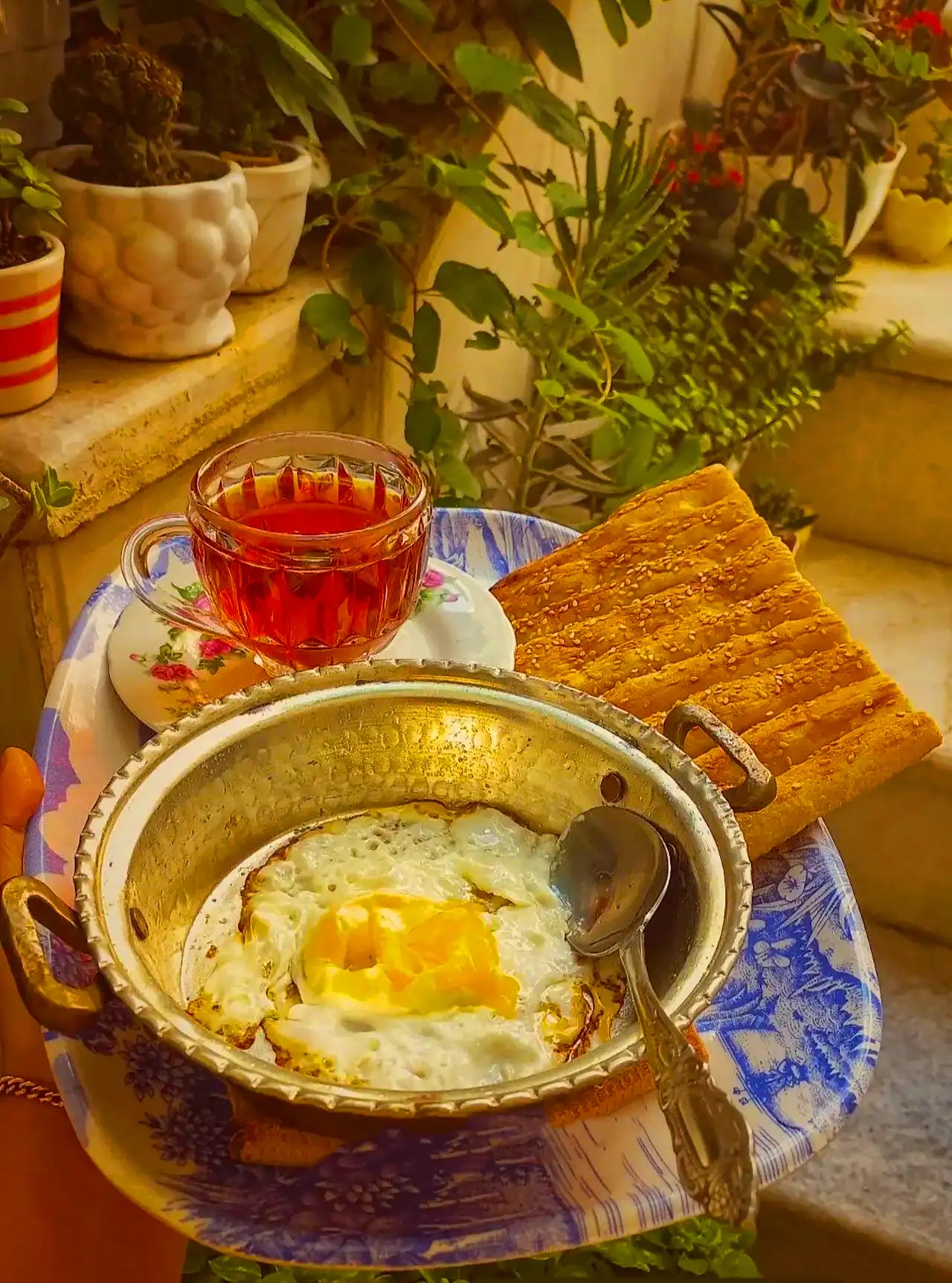 نیمرو برای صبحانه