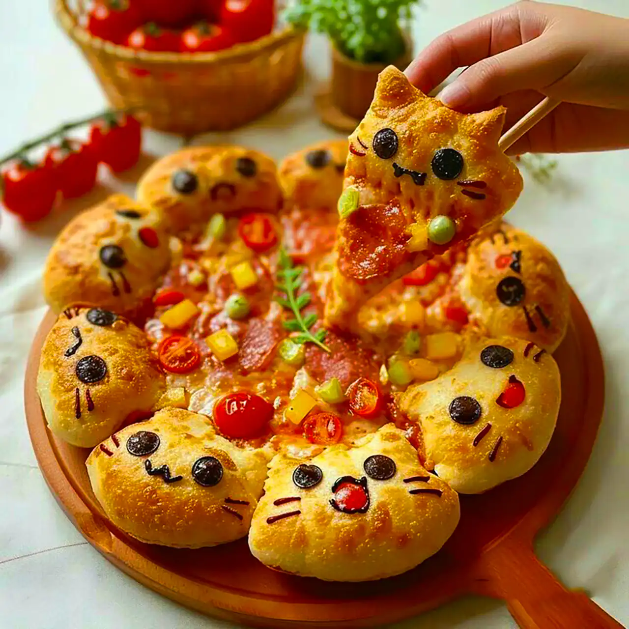پیتزا فانتزی برای بچه ها