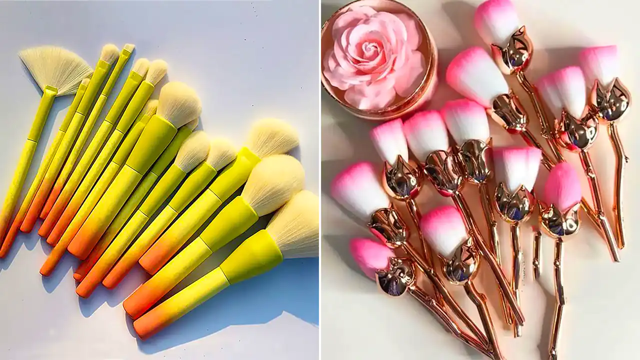 ست براش میکاپ لاکچری؛ ۱۵ مدل خاص + طراحی خیره کننده برای آرایش حرفه ای