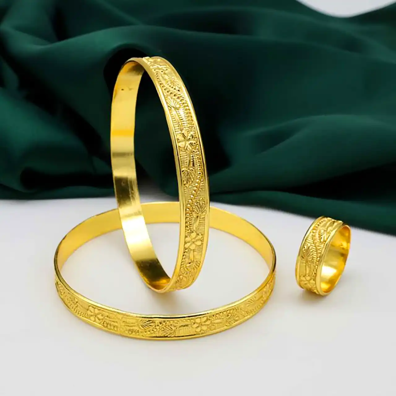 النگوی طلای تراش خورده شیک