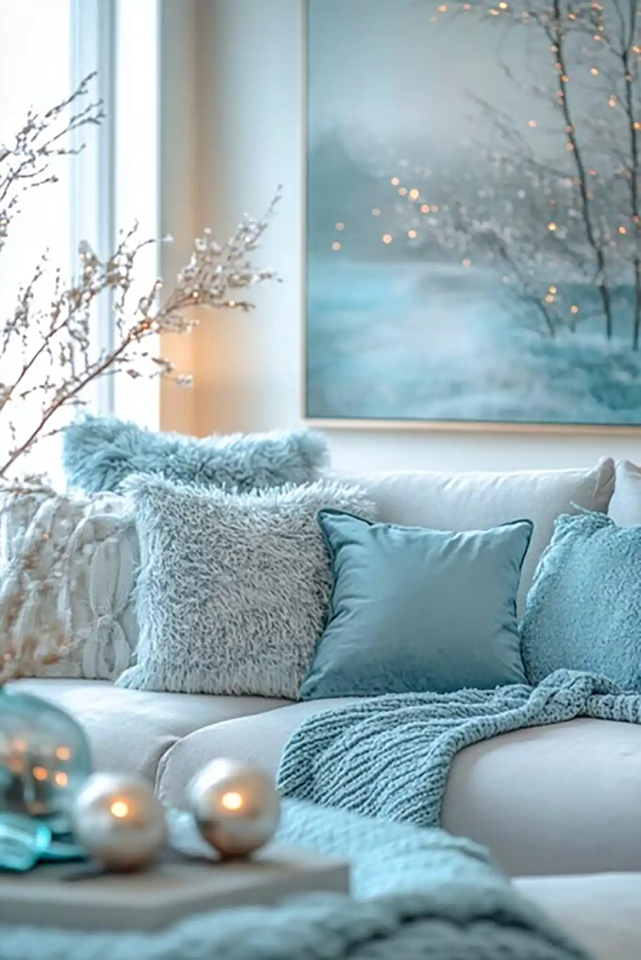دکوراسیون لوکس با تناژ فیروزه ای