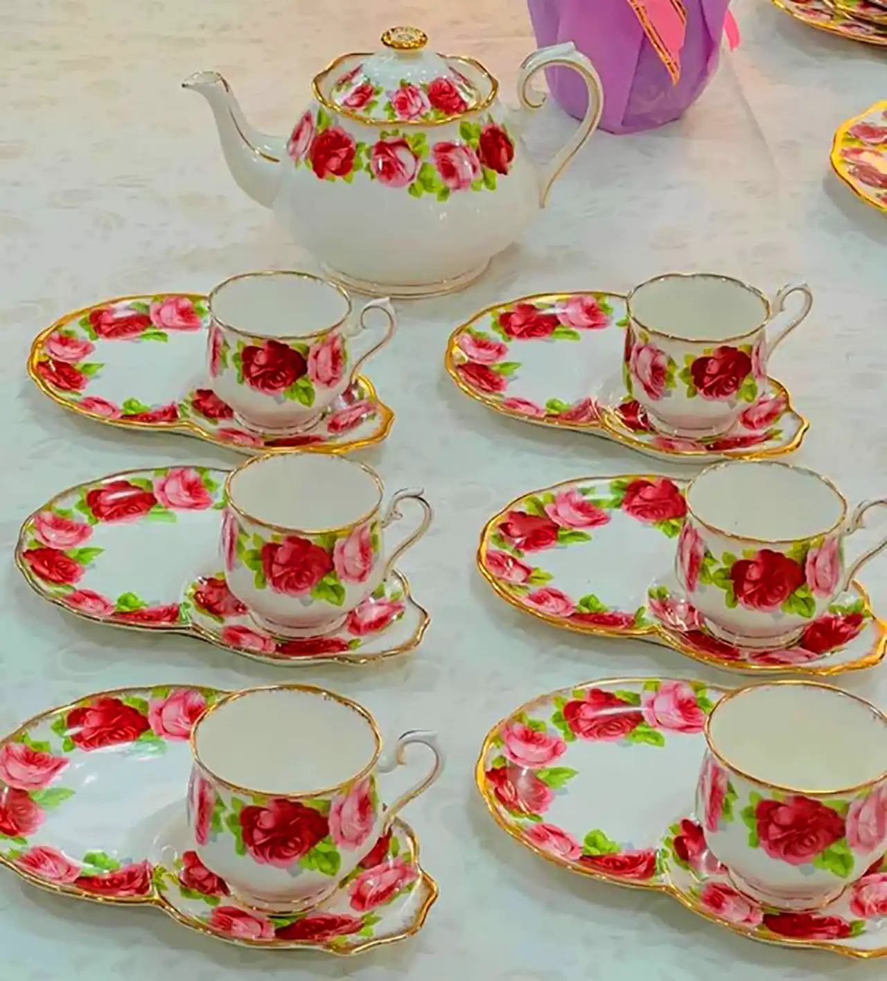 ست چای خوری سرامیکی ظریف و زیبا