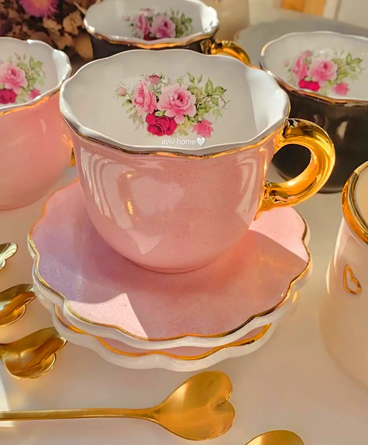 ست چای خوری سرامیکی ظریف و زیبا