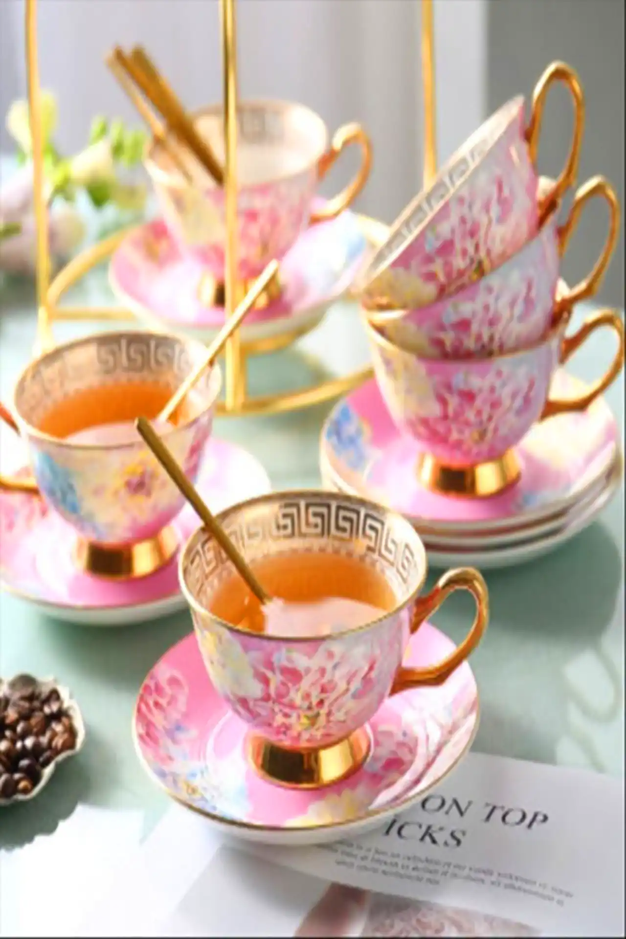 ست چای خوری سرامیکی ظریف و زیبا