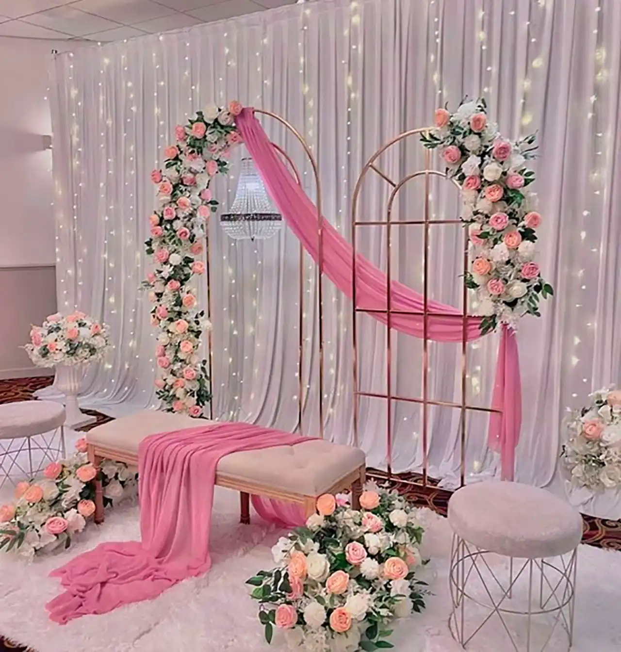 استیج عروسی عاشقانه و شیک