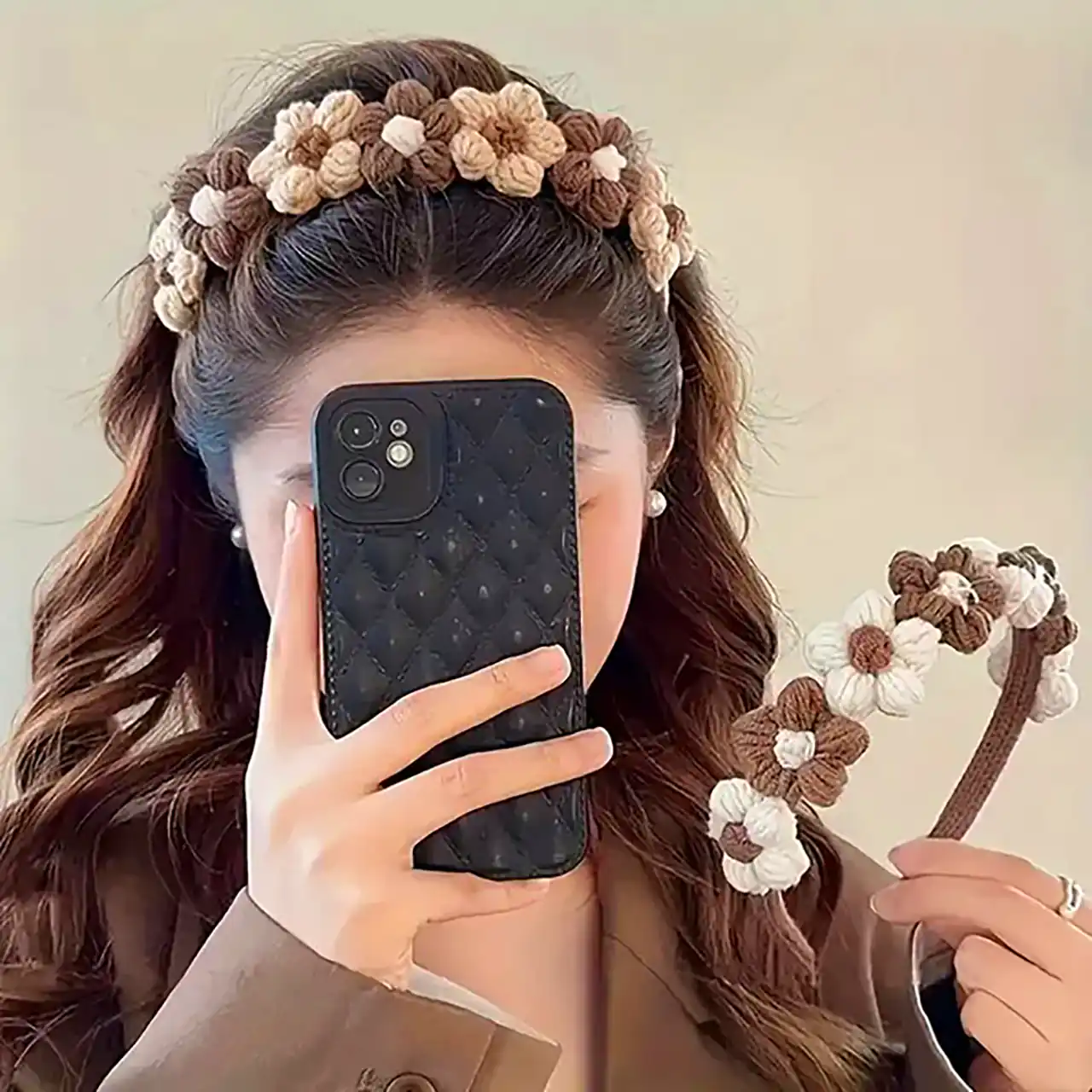 اکسسوری مو بافتنی زیبا