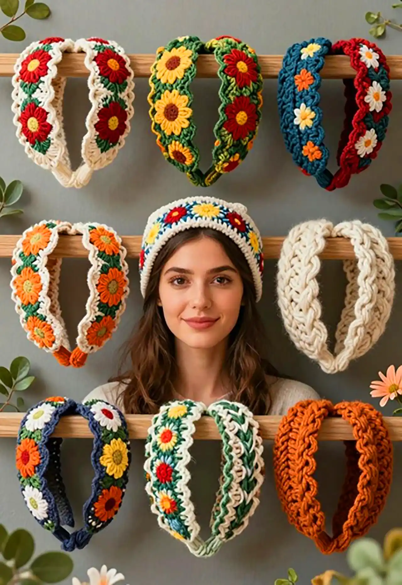 اکسسوری مو بافتنی زیبا