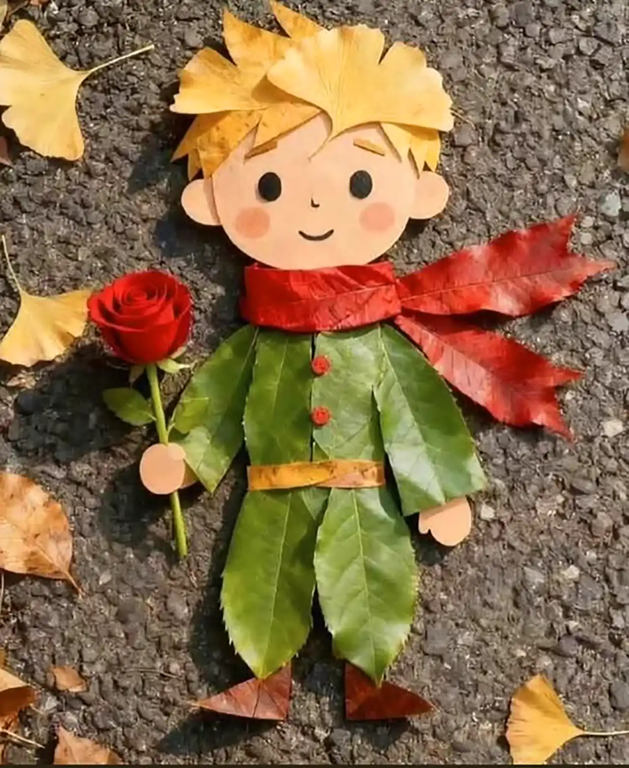 هنر ساخت کاردستی با برگ درخت
