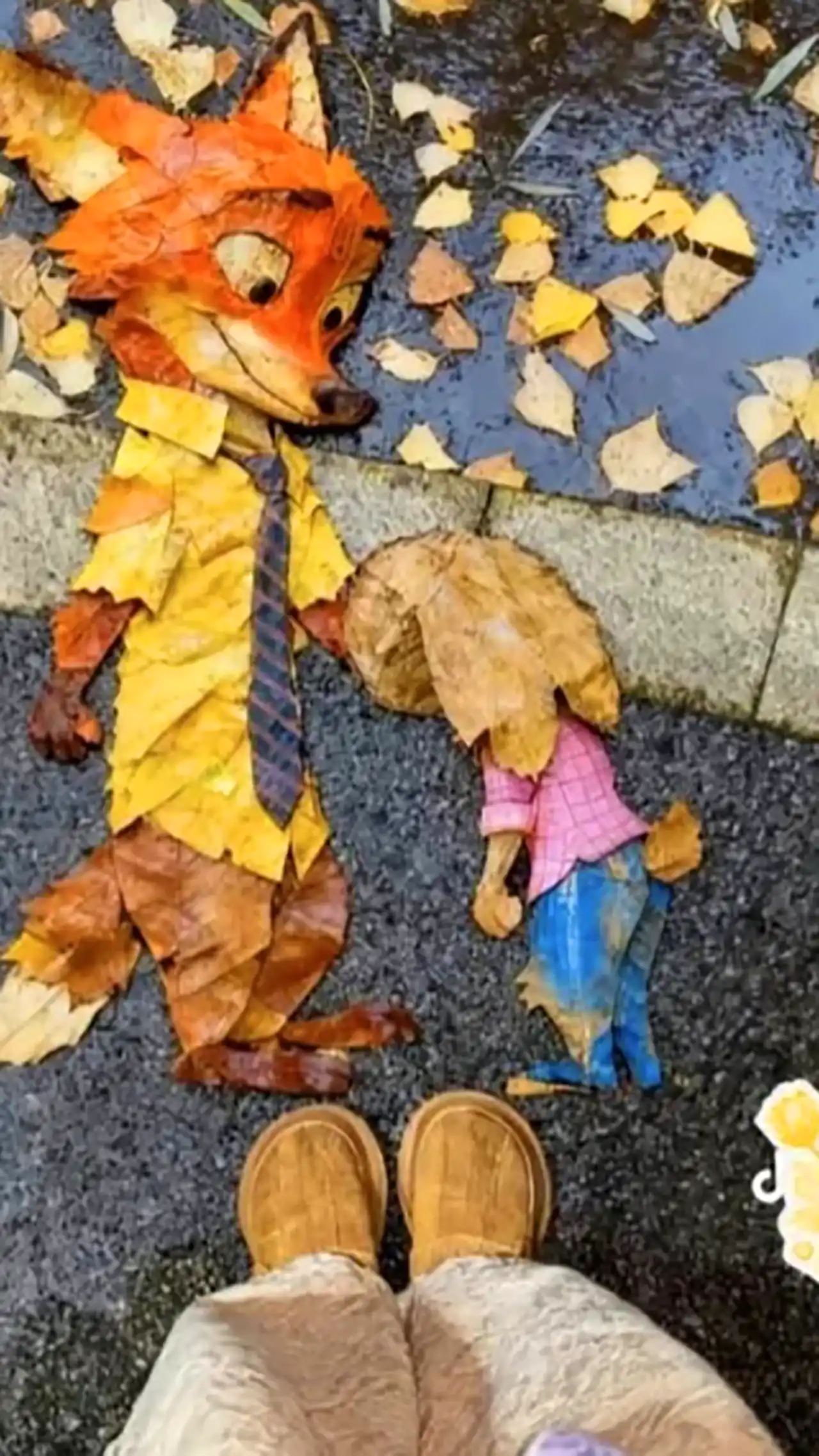 هنر ساخت کاردستی با برگ درخت