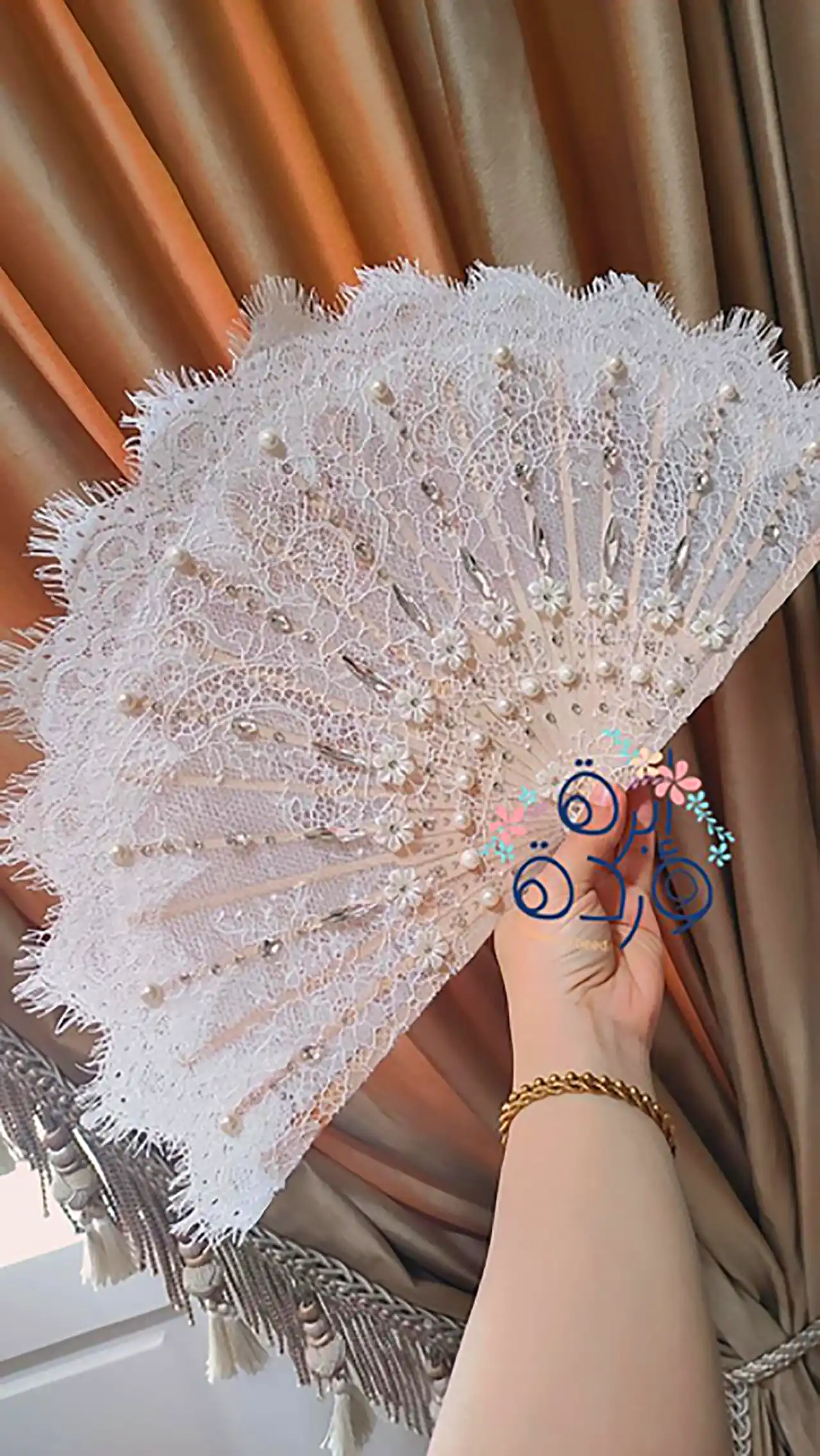 مدل بادبزن شیک برای عروس