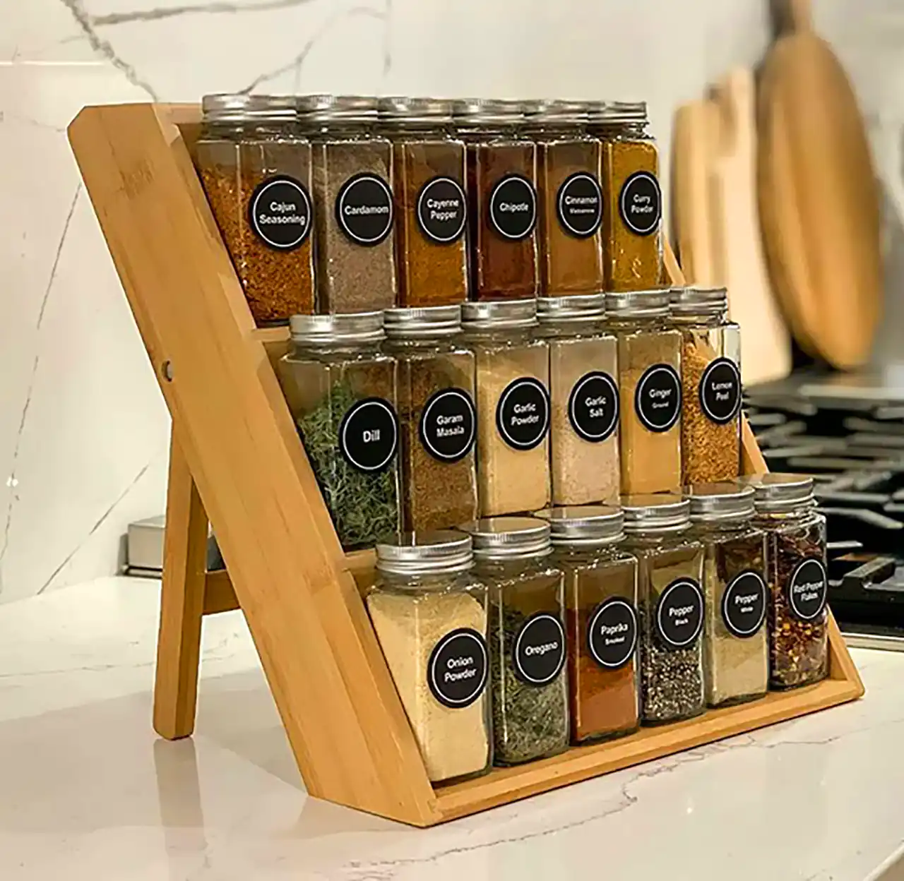 مدل جدیدی شلف چوبی ادویه 