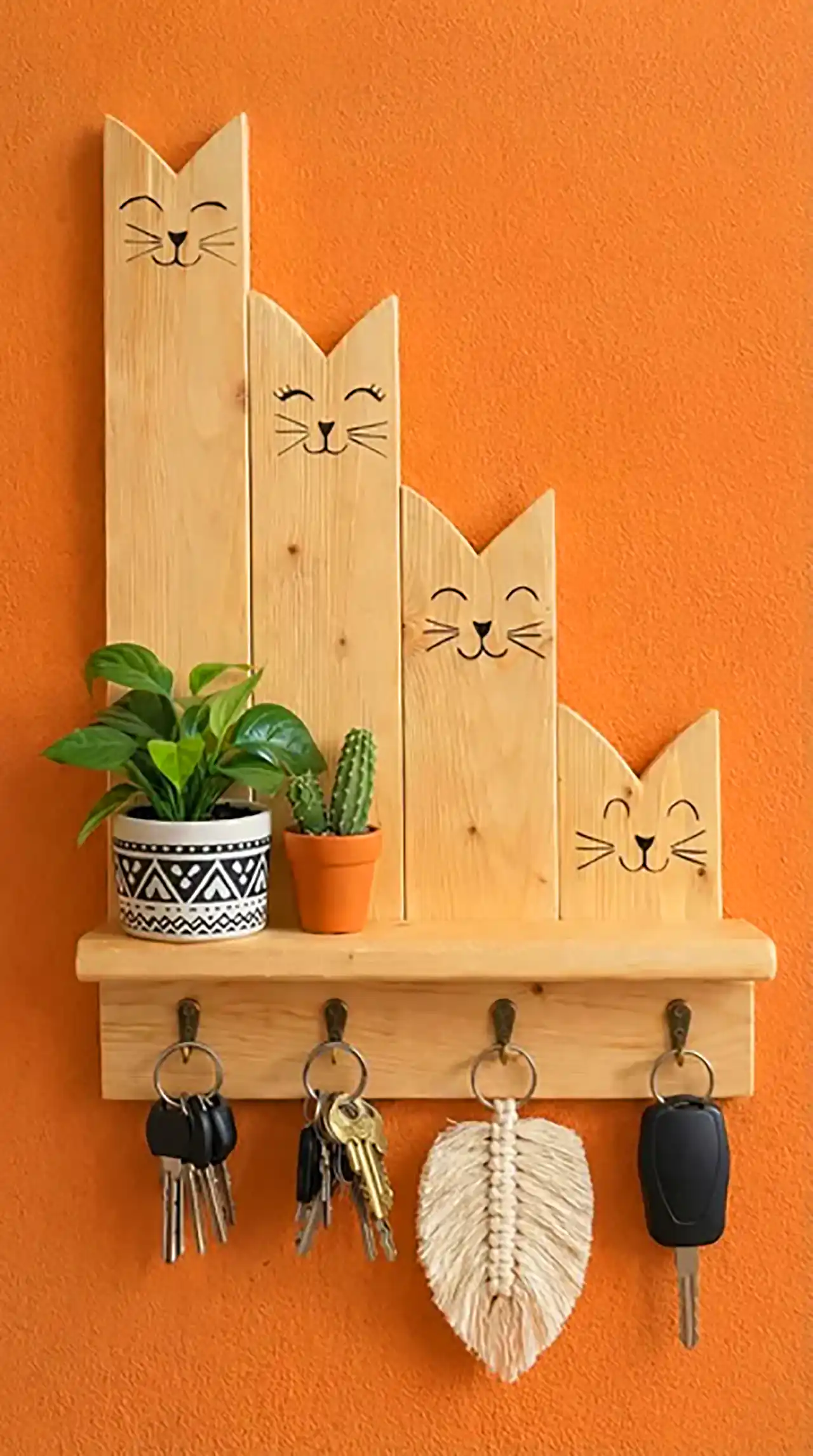 مدل جاکلیدی چوبی دیواری