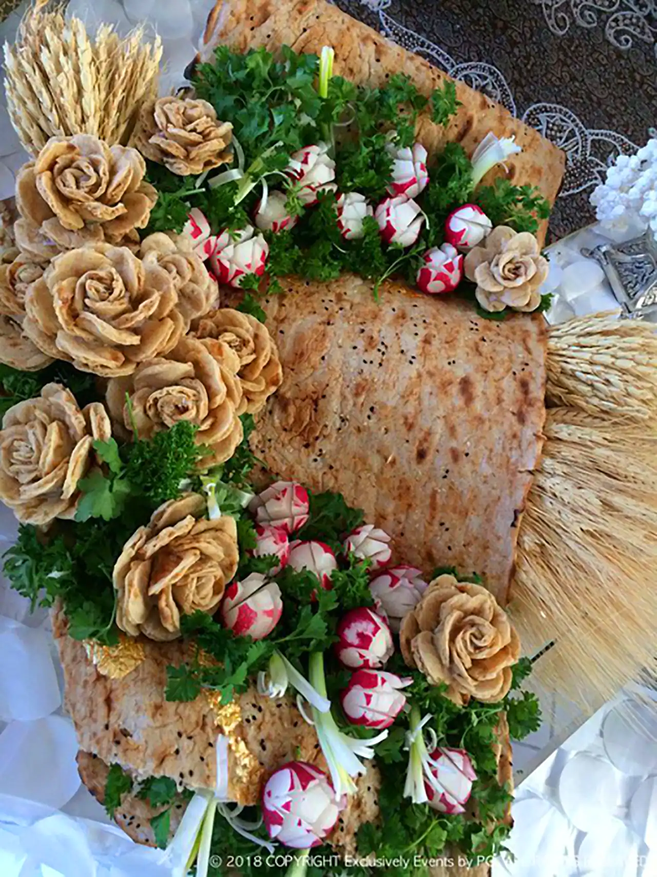 مدل نون و پنیر و سبزی سفره عقد