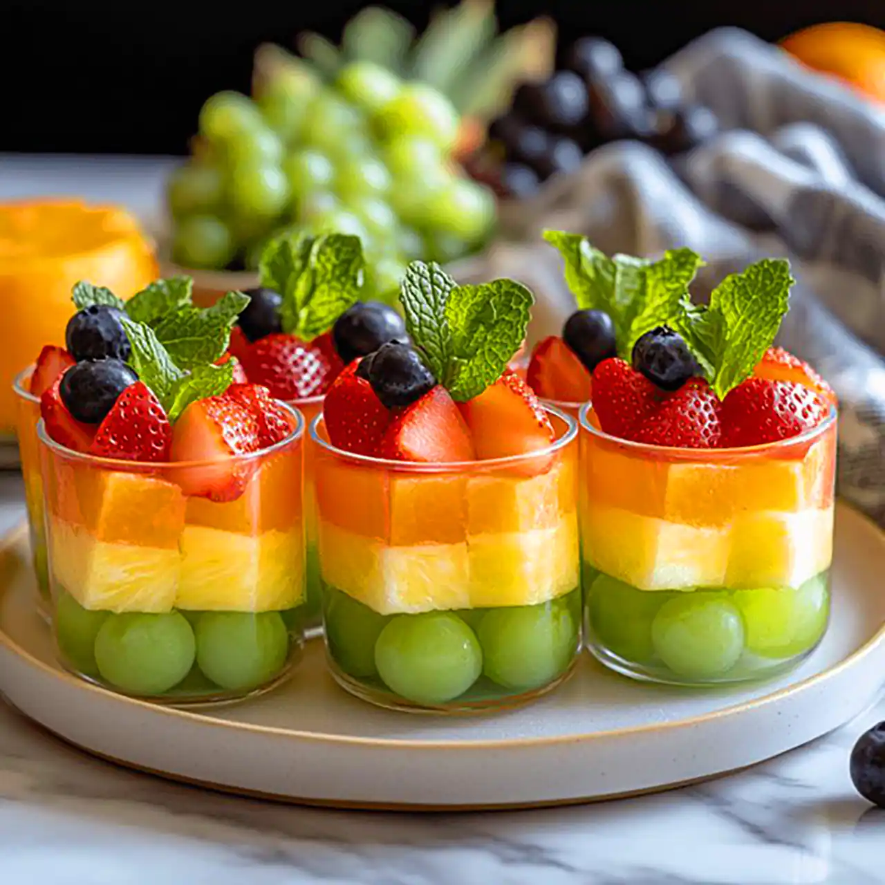 سرو شیک میوه برای مهمانی ها