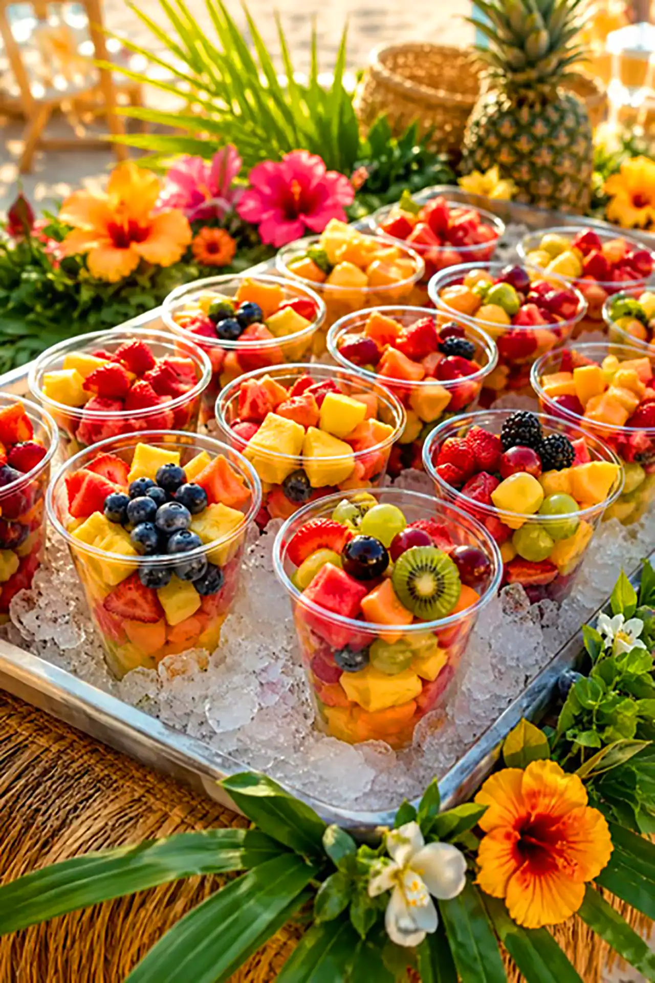 سرو شیک میوه برای مهمانی ها