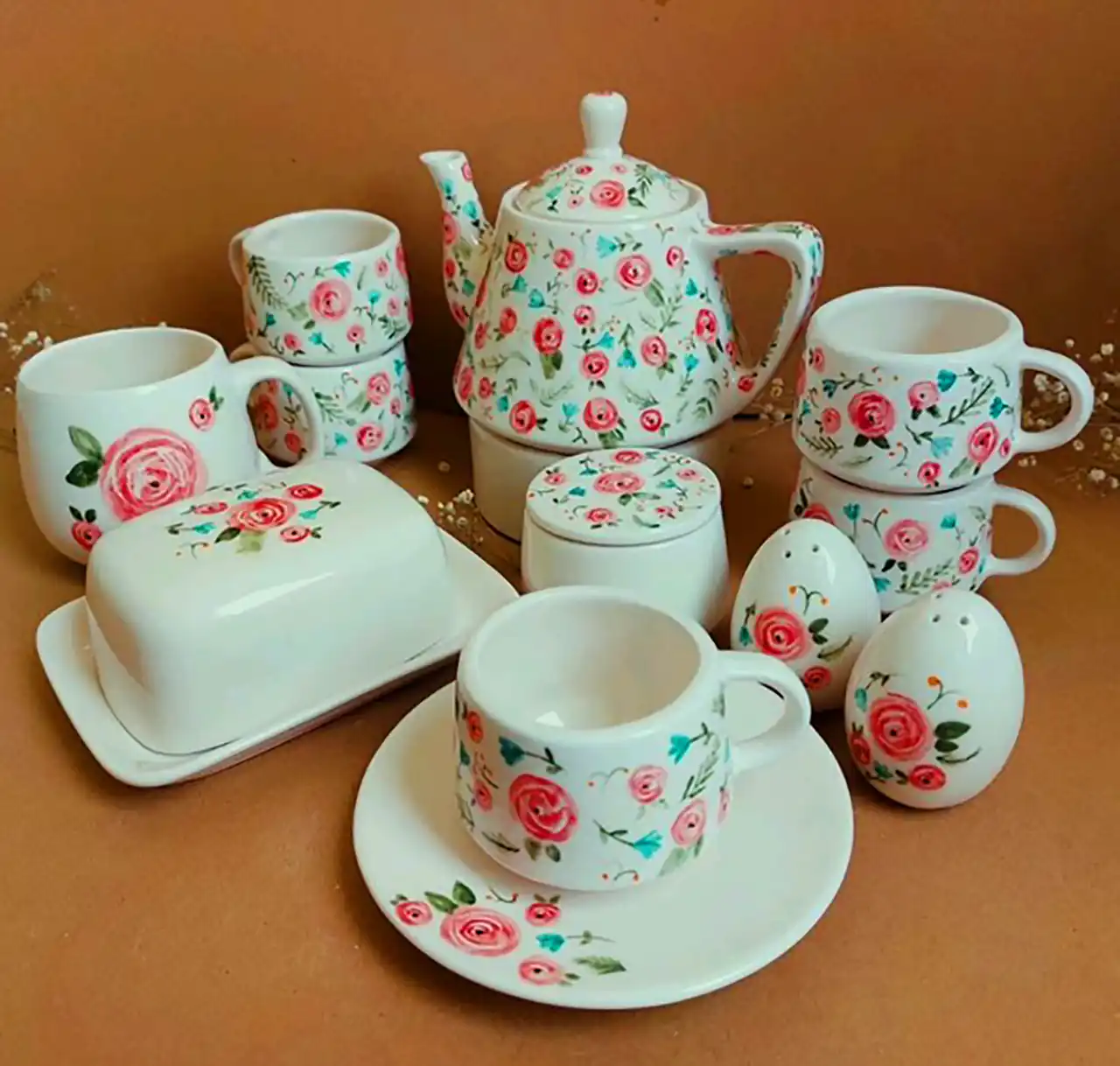 سرویس چای خوری رنگارنگ و جذاب
