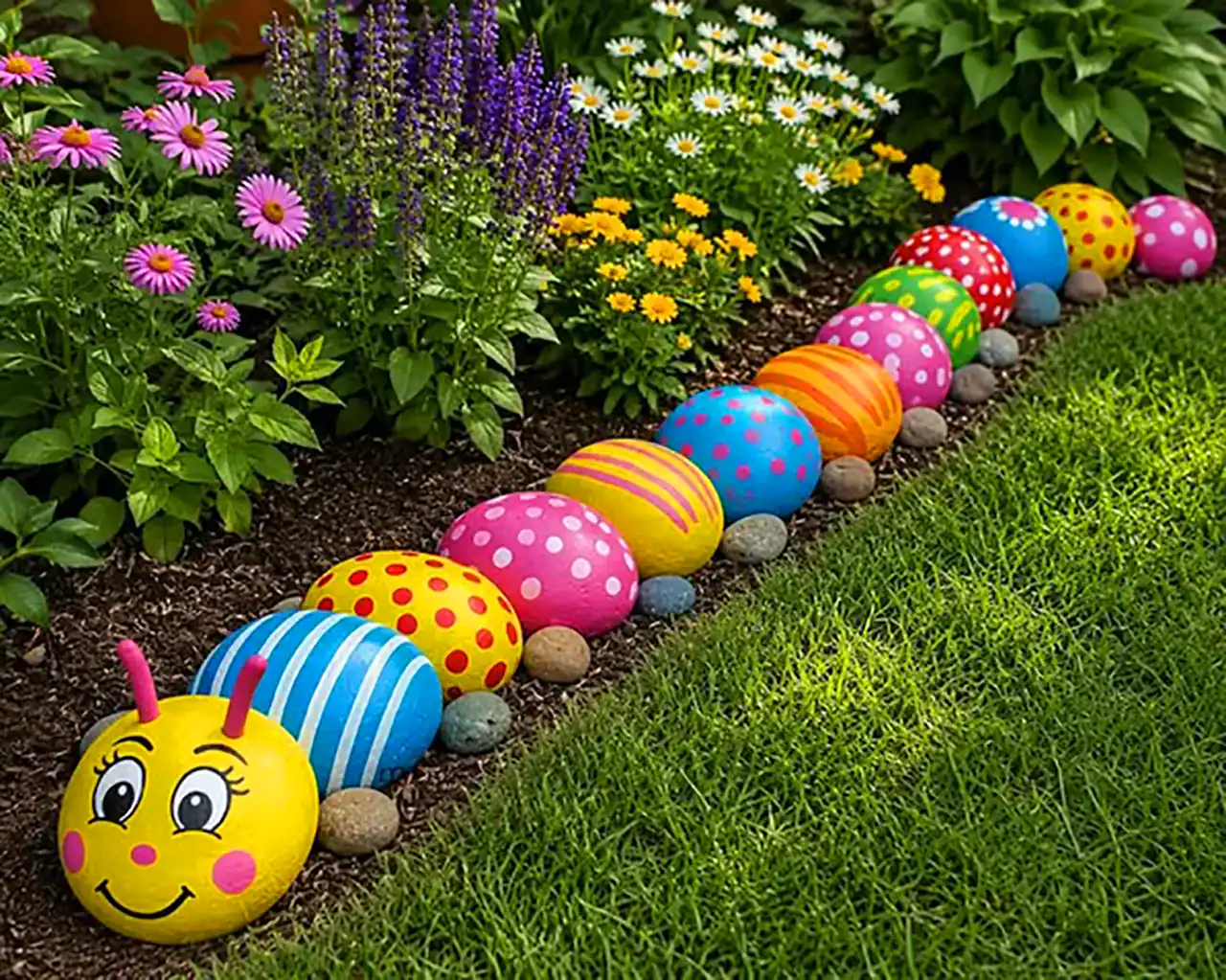 تزئیینات خللاقانه فضای باغچه