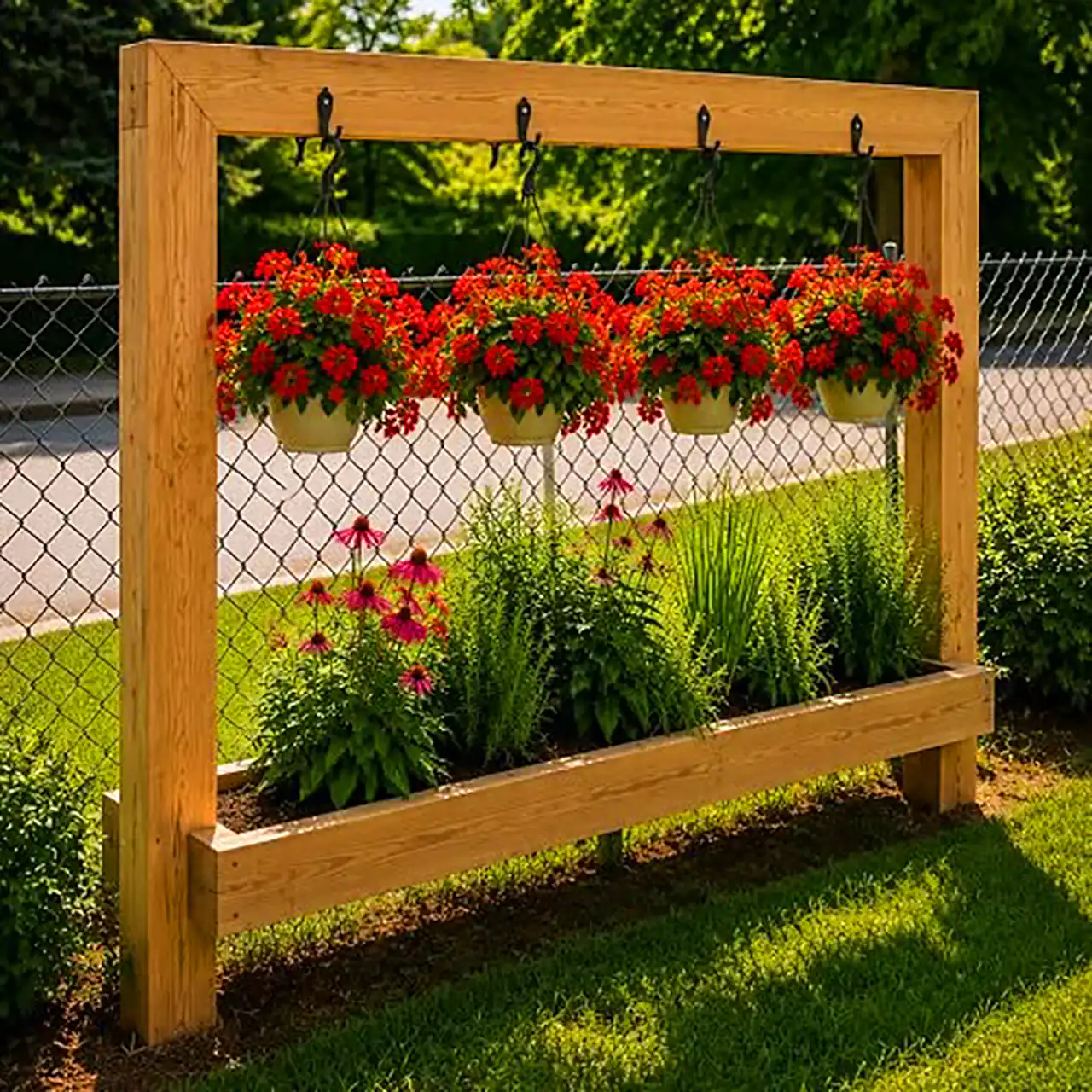 تزئیینات خللاقانه فضای باغچه