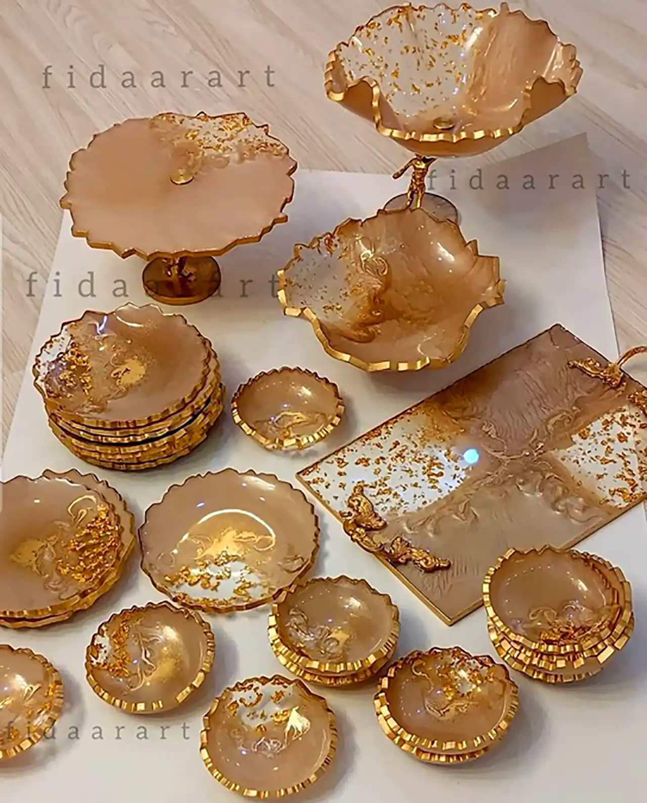 ظروف پذیرایی رزینی شیک