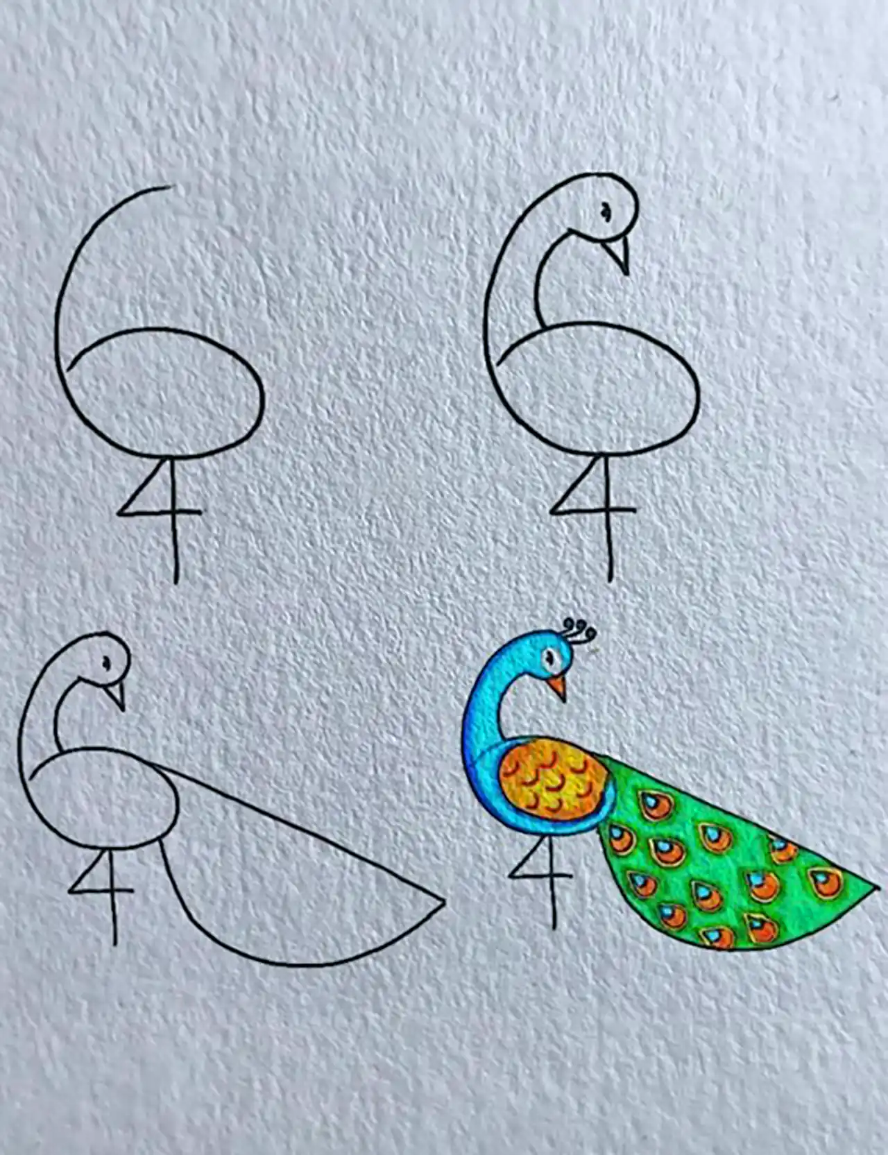 آموزش نقاشی آسان کودکانه 