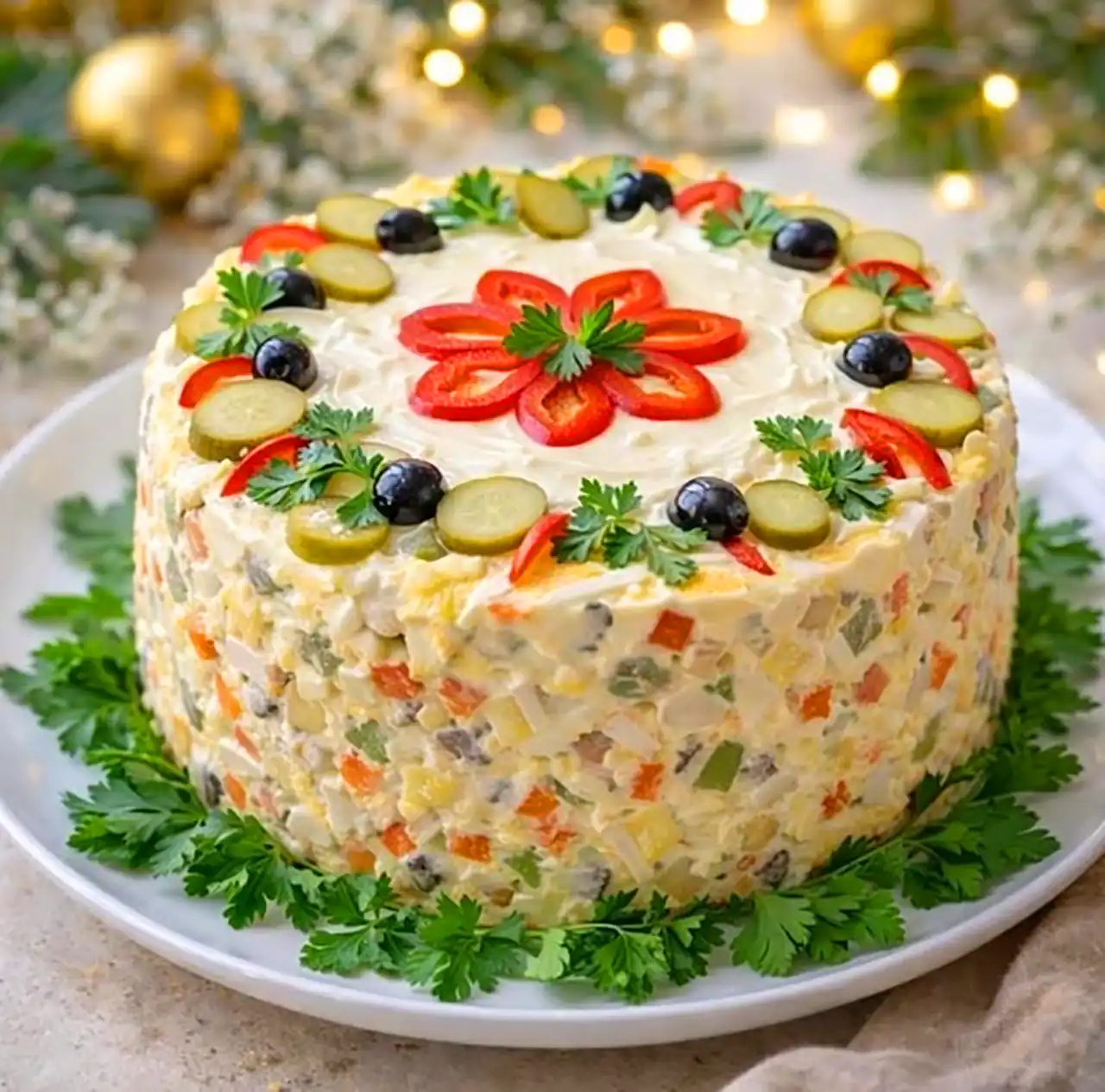 دیزاین سالاد الویه حرفه ای 