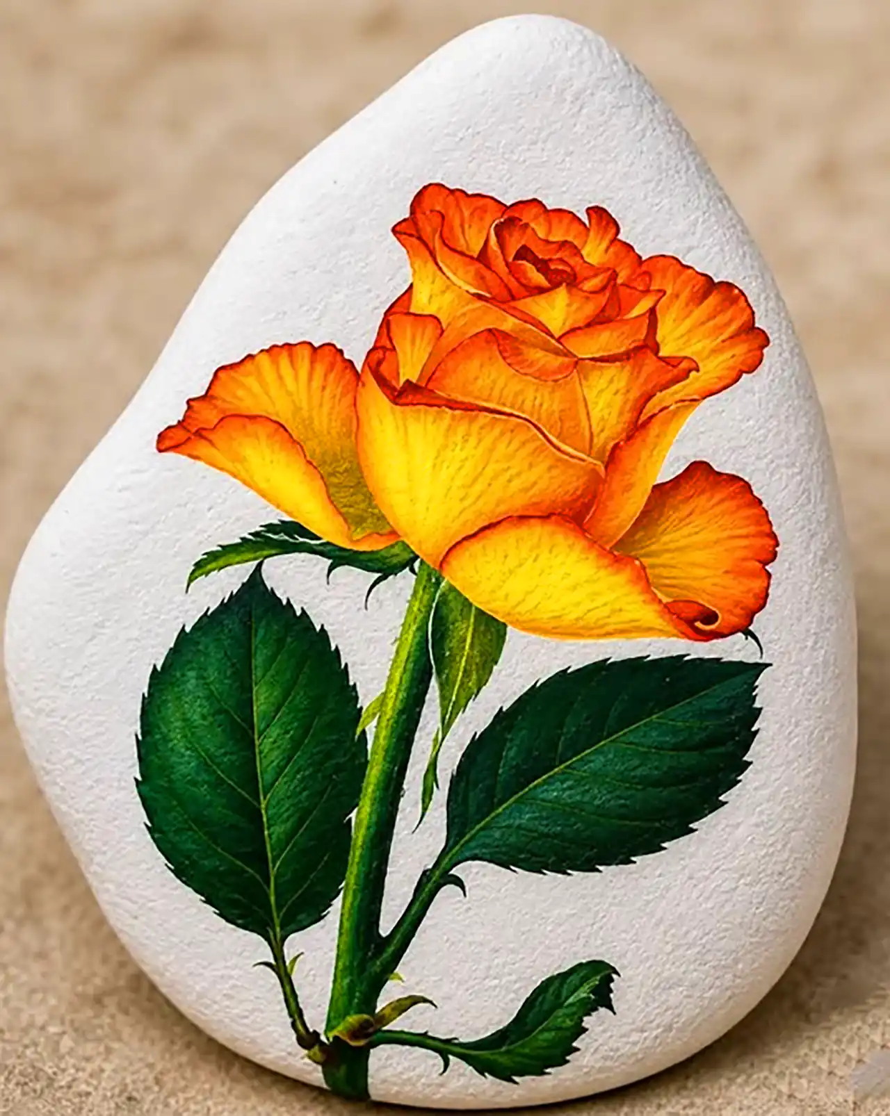 نقاشی هنری روی سنگ